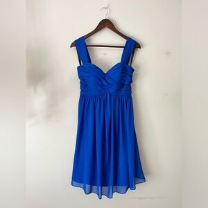 Bill Levkoff Blue Bridesmaid Dress, size 8